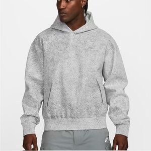Nike Tech Pack Hoodie Men’s M Therma-Fit Gray Pullover Textured Sweatshirt